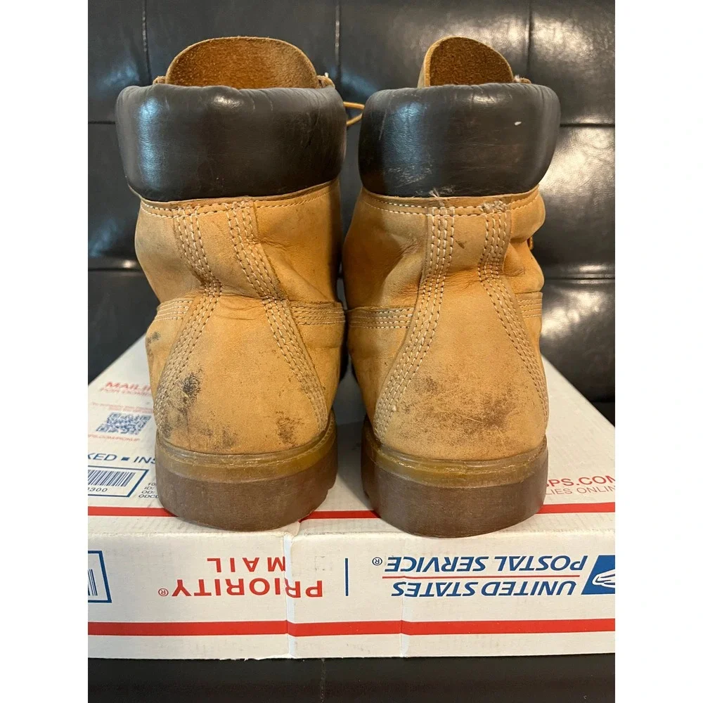 Timberland Mens 6 Inch Premium Waterproof Boot Wheat Leather